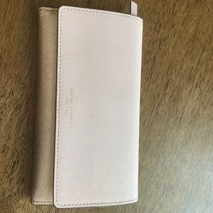Henri Bendel pink leather wallet